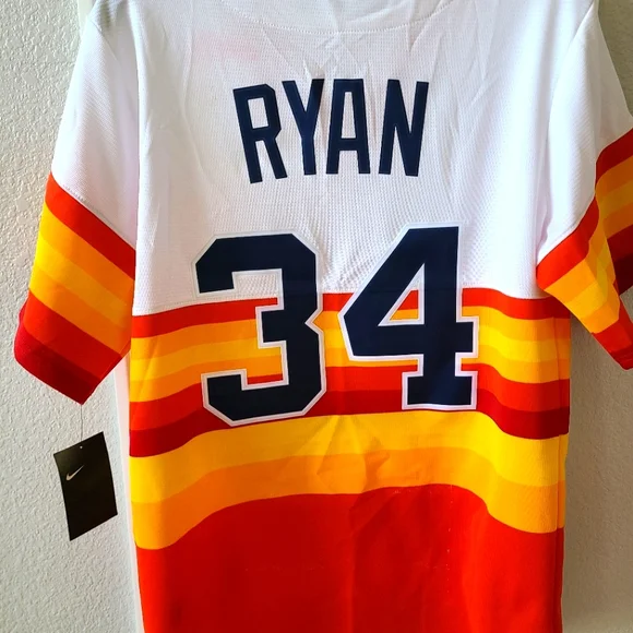 Brand New Nike Houston Astros Jersey Nolan Ryan #34 Cooperstown Collection